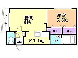 間取図画像 1LDK