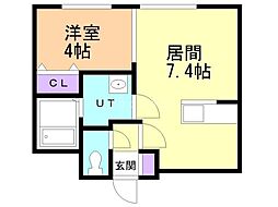 間取図画像 1LDK