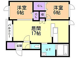 間取図画像 2LDK