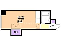 アーバンシティ札幌 ワンルームの間取図画像