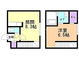 PartureN21 1LDKの間取図画像