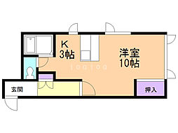 ル・サーフ 1Kの間取図画像