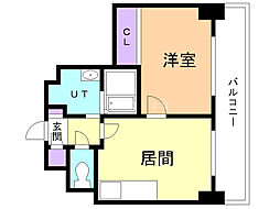 Ahika37 1LDKの間取図画像