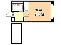シャトー北24条 ワンルームの間取図画像