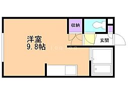 FCFarnest篠路 ワンルームの間取図画像