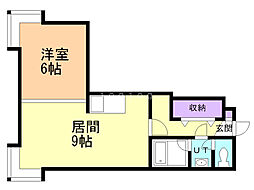 メゾン・デュ・ノルド 1LDKの間取図画像