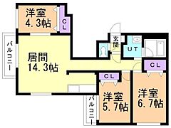 物件の間取り