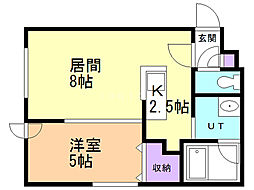Montd'Or 1LDKの間取図画像