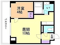 イリオスエフタ 1LDKの間取図画像