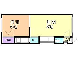 エンゼル麻生 1LDKの間取図画像