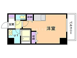 バロンドール ワンルームの間取図画像