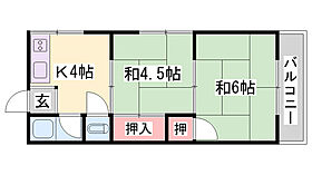 やよいハイツ  ｜ 兵庫県姫路市大津区天神町1丁目（賃貸アパート2K・2階・29.00㎡） その2