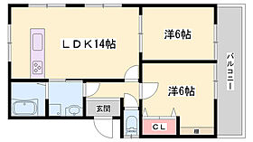 島ハイツ  ｜ 兵庫県姫路市飾磨区下野田4丁目（賃貸アパート2LDK・1階・61.95㎡） その2