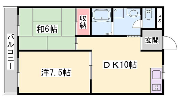 サニーハイム東出口 ｜兵庫県加東市社(賃貸マンション2DK・3階・49.68㎡)の写真 その2