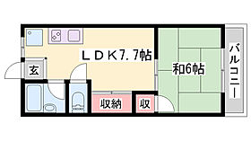 上野ハイツ  ｜ 兵庫県姫路市野里上野町1丁目（賃貸アパート1LDK・2階・32.76㎡） その2