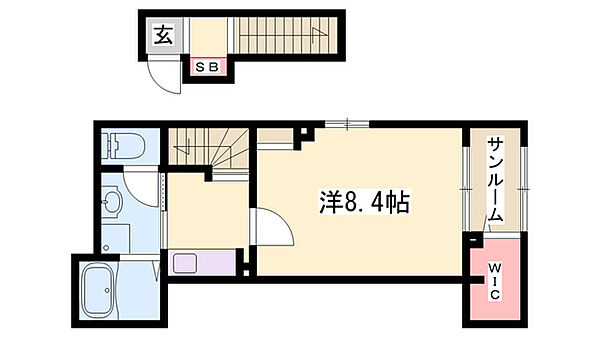 メゾングレーヌ龍野町 ｜兵庫県姫路市龍野町3丁目(賃貸アパート1K・2階・36.33㎡)の写真 その2