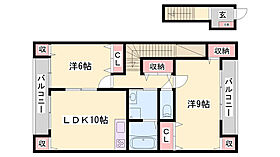 スカイルームI  ｜ 兵庫県姫路市南条（賃貸アパート2LDK・2階・67.04㎡） その2