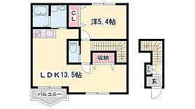 シエナフローラII番館  ｜ 兵庫県姫路市兼田（賃貸アパート1LDK・2階・46.57㎡） その2