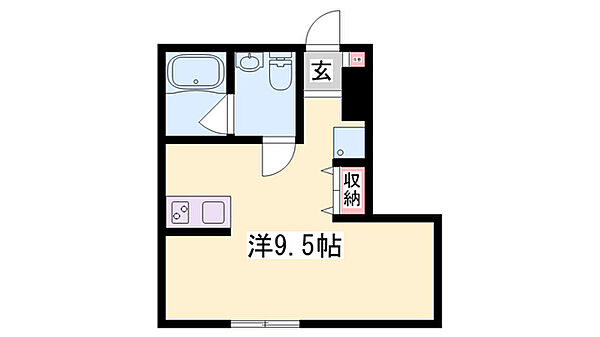 PLS　TOMINAGA ｜兵庫県たつの市龍野町富永(賃貸アパート1R・1階・26.21㎡)の写真 その2