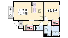 ブロッサム  ｜ 兵庫県姫路市町坪（賃貸アパート1LDK・1階・41.74㎡） その2