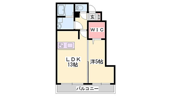 リナコート ｜兵庫県姫路市伊伝居(賃貸アパート1LDK・1階・40.07㎡)の写真 その2