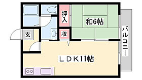 ミレニアム21  ｜ 兵庫県姫路市北原（賃貸アパート1LDK・1階・40.92㎡） その2