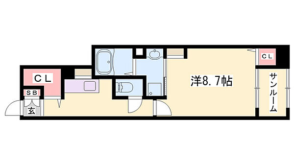 フロレゾンIII ｜兵庫県姫路市飯田(賃貸アパート1K・1階・35.00㎡)の写真 その2