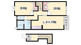 マーベラスB  ｜ 兵庫県多可郡多可町中区安楽田（賃貸アパート2LDK・2階・57.21㎡） その2