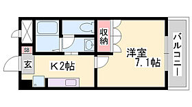 メゾンリッチヒル  ｜ 兵庫県揖保郡太子町糸井（賃貸アパート1K・1階・24.84㎡） その2