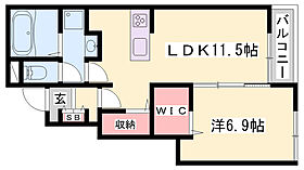 フレンドリー　A  ｜ 兵庫県姫路市辻井7丁目（賃貸アパート1LDK・1階・44.17㎡） その2