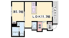 レガートI  ｜ 兵庫県姫路市砥堀（賃貸アパート1LDK・1階・41.96㎡） その2