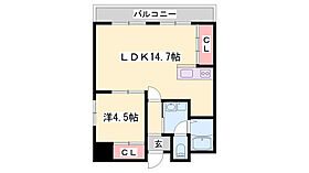 シャトー三和III号館  ｜ 兵庫県姫路市忍町（賃貸マンション1LDK・6階・45.93㎡） その2