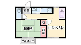 ハイツ千年藤  ｜ 兵庫県宍粟市山崎町庄能（賃貸アパート1LDK・2階・37.50㎡） その2