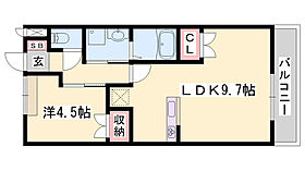 モン・シェリー  ｜ 兵庫県加西市北条町横尾（賃貸アパート1LDK・2階・36.00㎡） その2