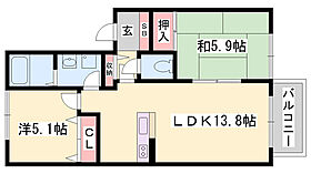 ディアス六百目　A棟  ｜ 兵庫県赤穂市六百目町（賃貸アパート2LDK・1階・54.78㎡） その2