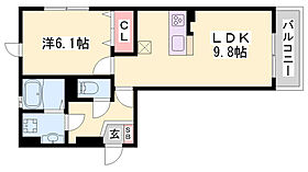 アズール  ｜ 兵庫県姫路市大津区天神町2丁目（賃貸アパート1LDK・3階・40.43㎡） その2