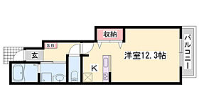 ラフレシールあぼしB  ｜ 兵庫県姫路市網干区北新在家（賃貸アパート1R・1階・32.90㎡） その2