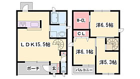 エグレット姫路B  ｜ 兵庫県姫路市神屋町2丁目（賃貸テラスハウス3LDK・1階・80.14㎡） その2