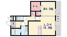 セジュール東阿保　Ｂ棟  ｜ 兵庫県姫路市四郷町東阿保（賃貸アパート1LDK・3階・42.86㎡） その2