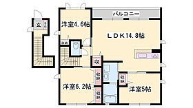 メゾン・ドゥ・エムズ  ｜ 兵庫県姫路市仁豊野（賃貸アパート3LDK・2階・72.72㎡） その2