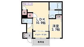 コントレイル糸引  ｜ 兵庫県姫路市継（賃貸アパート1LDK・1階・40.83㎡） その2