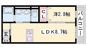 Grace京口  ｜ 兵庫県姫路市幸町（賃貸アパート1LDK・1階・28.00㎡） その1