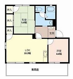 ハイツメイプルタウンA棟 2LDKの間取図画像