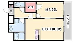 間取図画像 1LDK