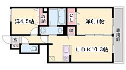 エソラソレーユ田寺東 1階/-