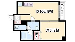 間取図画像 1DK
