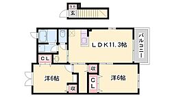 オートハイツII 1階/-