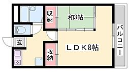 ラ・フェスタ加東 1LDKの間取図画像