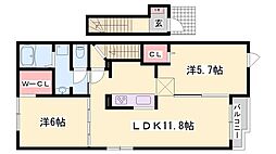 リヴィエールII 2階