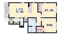 シャーメゾン童子山 1階/-